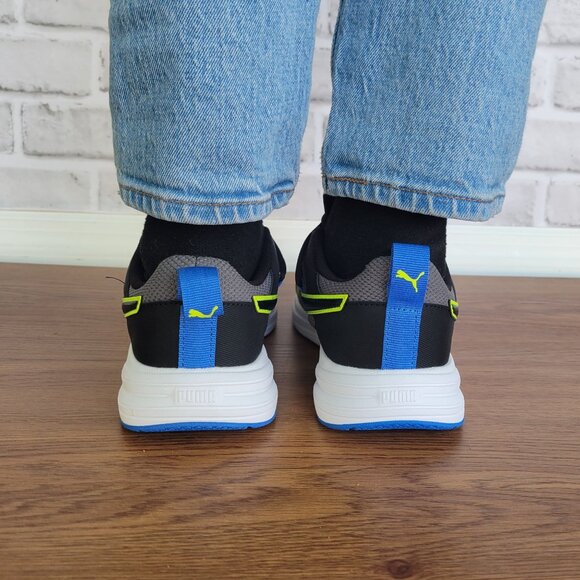 ✨Puma 5Y Big Kid Youth Shoes Running Sneakers Gray/Black 399051-03 - Picture 6 of 11